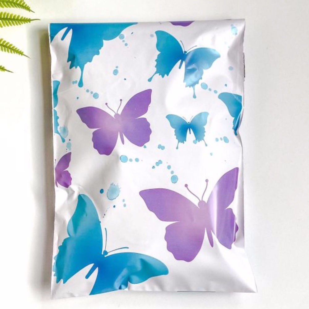 40 butterfly designer 6x9 poly mailers